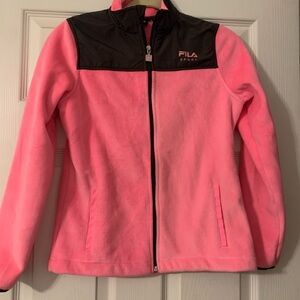Fila Sport Pink and Black Kids Jacket